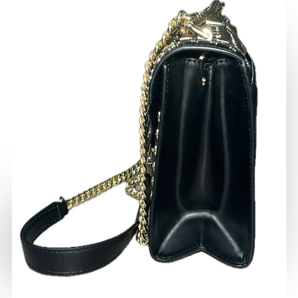 Michael Kors Whitney Large Star Embellished Logo Shoulder Bag, Black & Gold - Picture 3 of 16